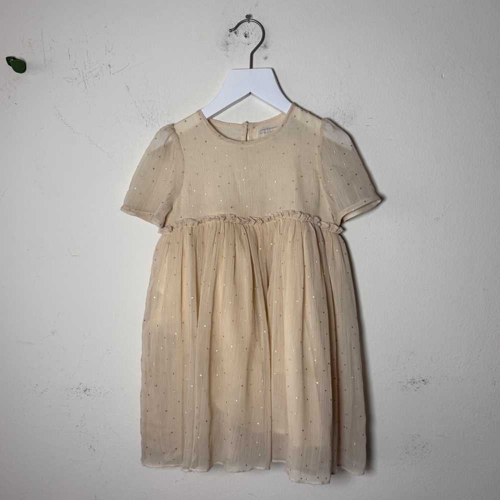 Stella McCartney Kids Cream Sparkle Dress - 24 Months - Picture 6 of 7